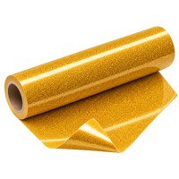 Rouleau de flex thermocollant pailleté or pour personnalisation textile Maison du Flex